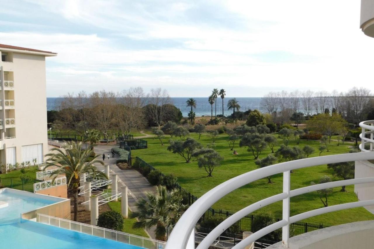 "T2 "Antibes Les Pins 3" Air Conditionned Sea View With Parking And Pool" Apartment Екстериор снимка